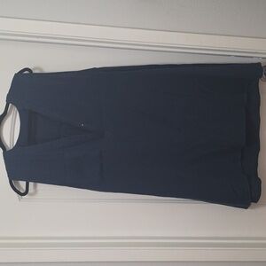 Sleeveless Navy Blue Top